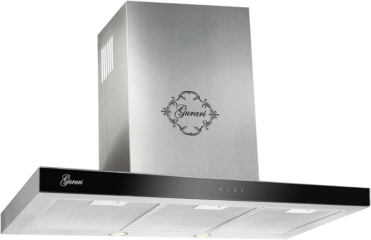 Gurari Dunstabzugshaube 90 cm Silber