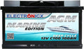 AGM Batterie 100Ah 12V – Solarbatterie für Wohnmobil
