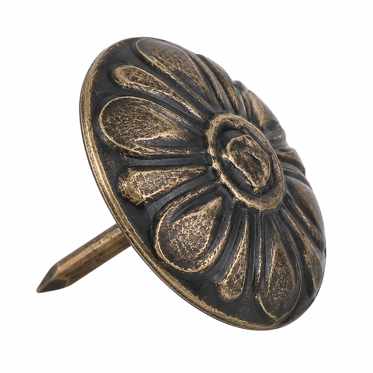 Tiiyee Antike Polsternägel Bronze – Dekorative Chrysantheme Reißzwecken für Möbel