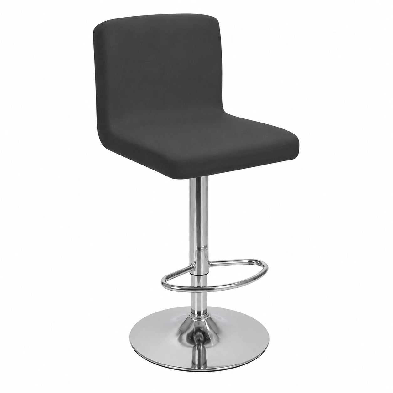 Elegante Barhockerbezüge, 2er Set, Stretch, Pflegeleicht, Dunkelgrau