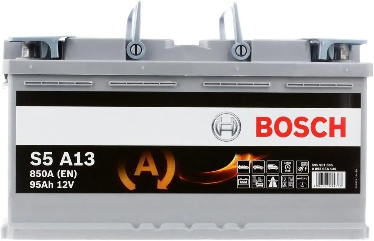 Bosch Automotive 0092S5A130 Batterie AGM 12 V 95 mAh 850 A B13