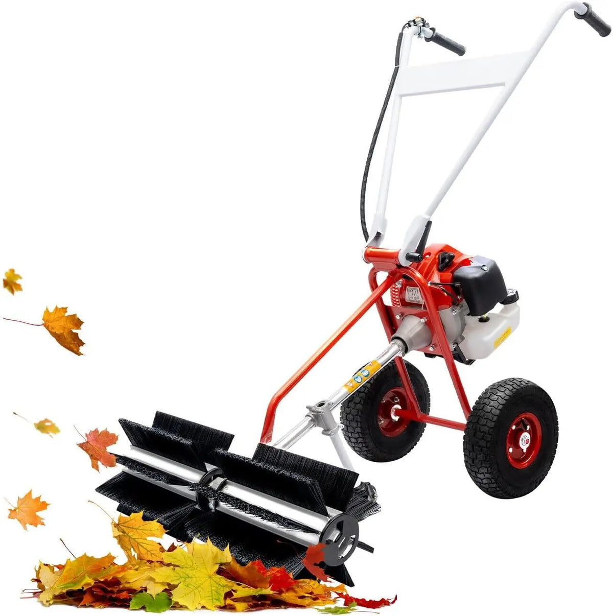 Benzin Kehrmaschine Schneeschieber Elektrobesen Schneeräumer 43CC 2 Hub 1.25kw Manuell geführte Seitenlader Kehrmaschine Kunstrasen Kehrmaschine