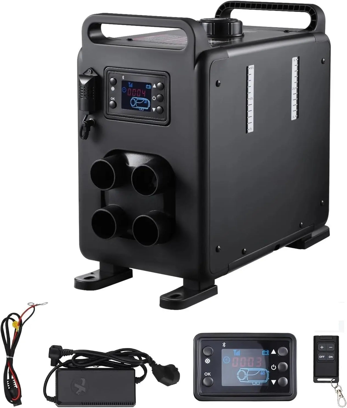 Diesel-Lufterhitzer Diesel-Standheizung 12 V 24 V 8 kW mit Fernbedienung und Display
