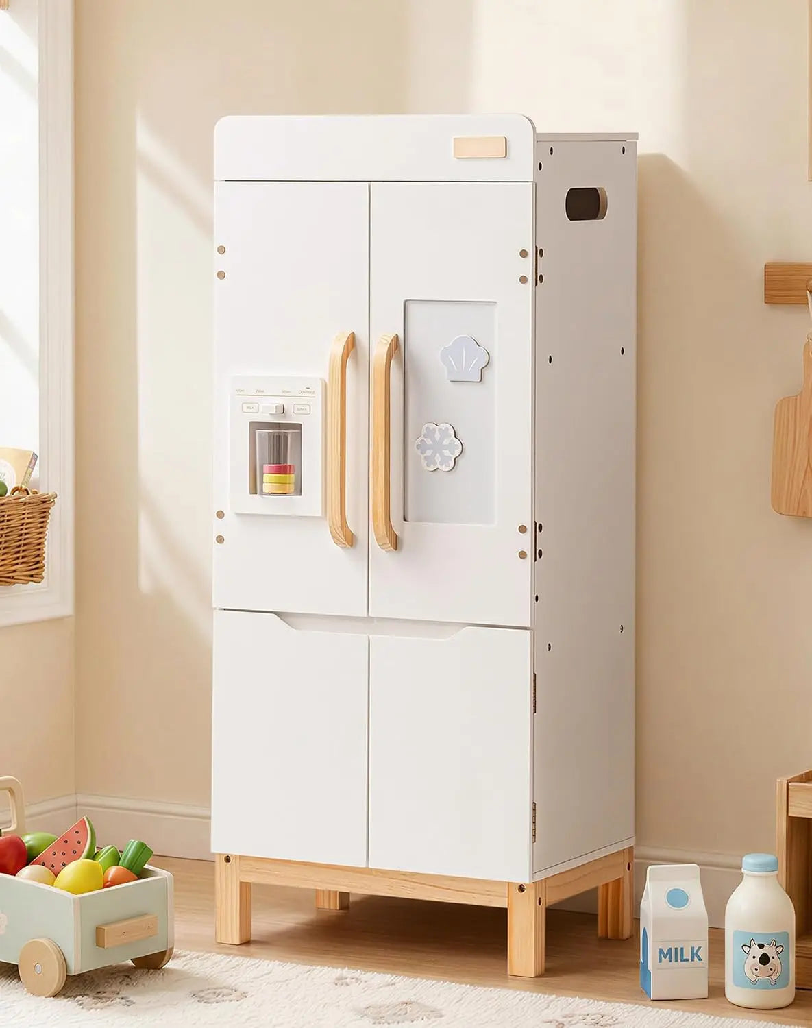 ROBOTIME Kühlschrank Weiß