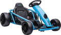HOMCOM 24 V Elektro Go-Kart Kinder 13 Km/h Gokart mit Drift-Funktion Blau