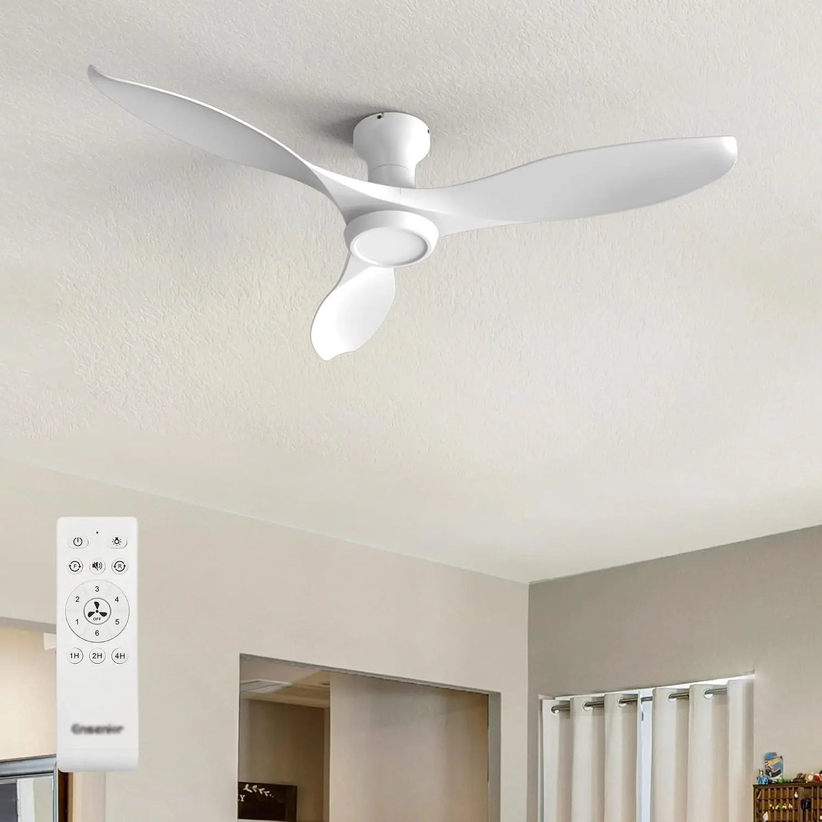 Ensenior Ventilator 132 cm mit Fernbedienung