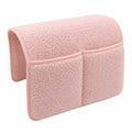 Armlehnenschoner mit Tasche, Rutschfeste Schutzhülle für Sessel, Ideal zur Aufbewahrung von Handy, Büchern, Zeitschriften, in Rosa