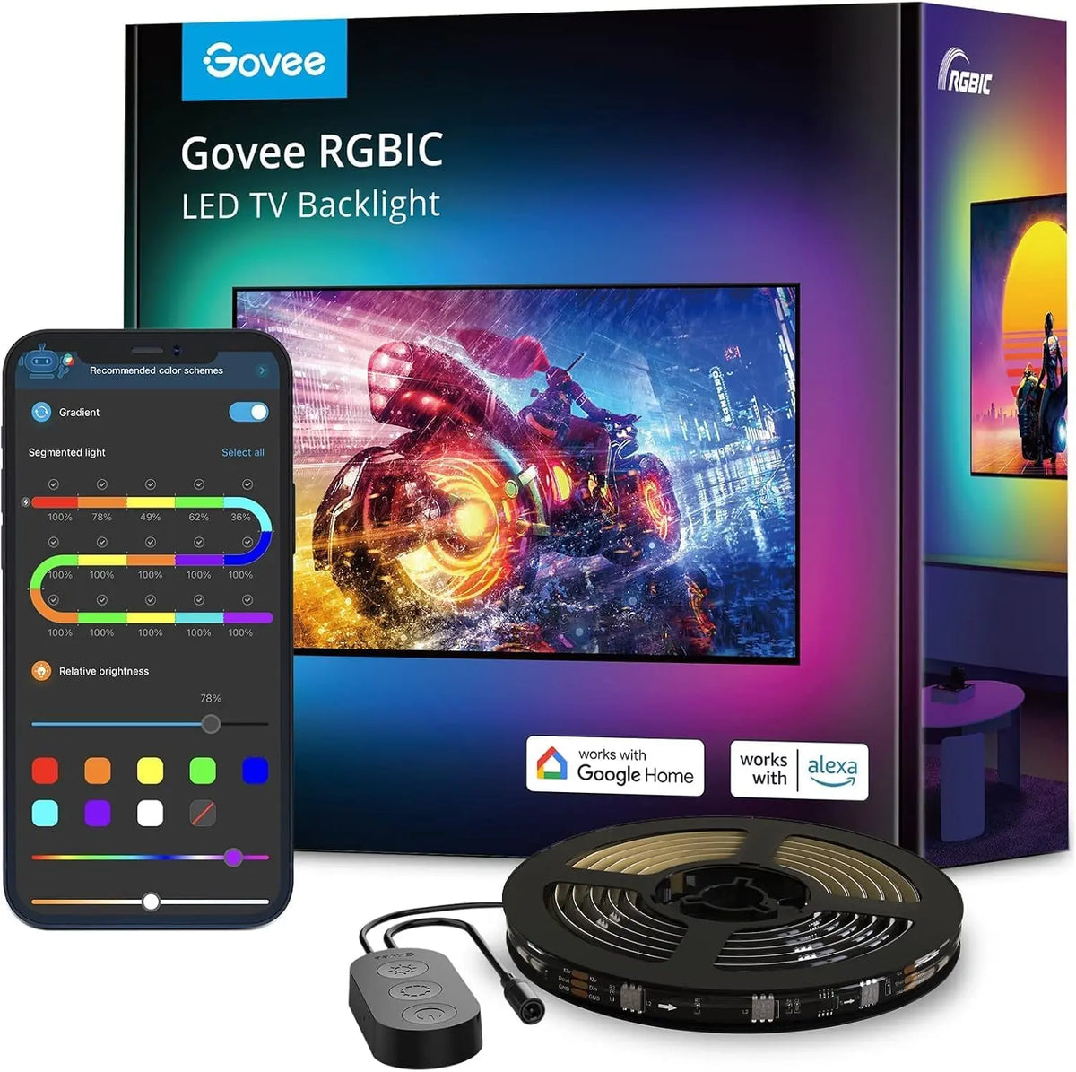 Govee Fernseher 65 Zoll mit LED-Beleuchtung