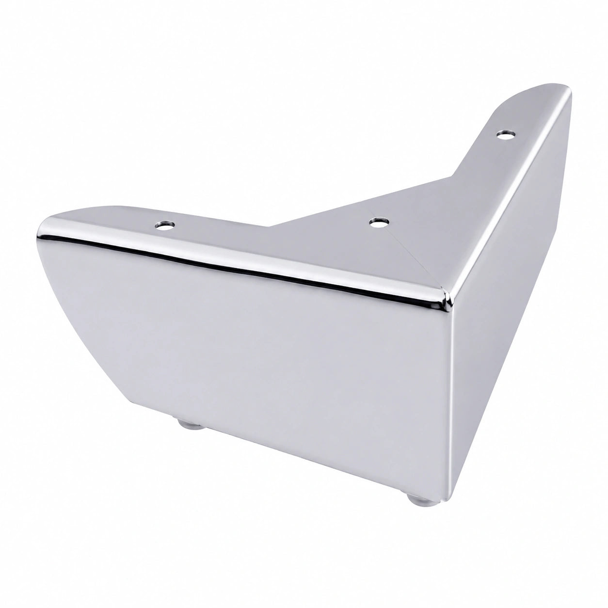 IPEA Metallmöbelfüße MALIBÙ Eckform – Set mit 4 verchromten Beinen 50 mm – Ideal für Sofas, Schränke und Betten
