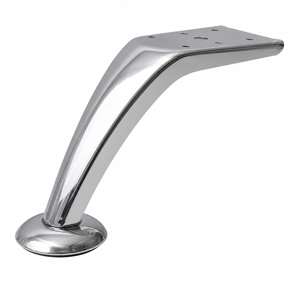 IPEA Möbelfüße Modell Kobalt – Set mit 4 verchromten Metallbeinen – Elegantes Design für Sofas, Sessel und Betten – Höhe 130 mm