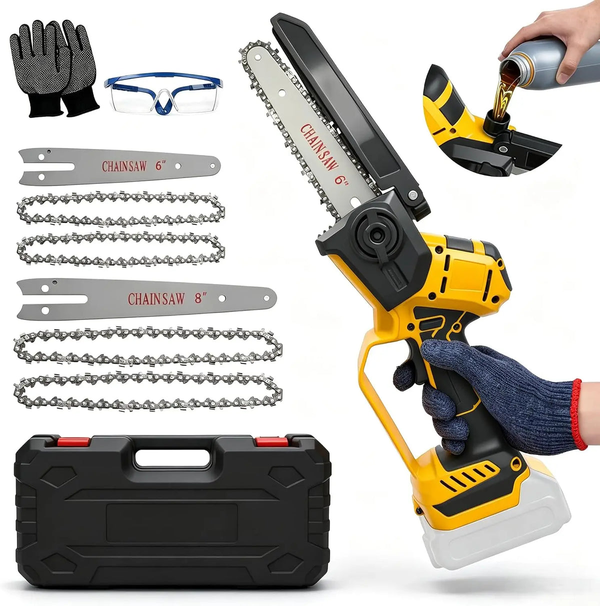 Mini Kettensäge 6&8 Zoll