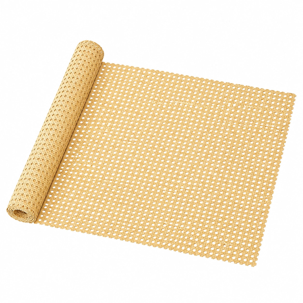 Rattan-Geflecht 60x300cm, PE Kunststoffmatte für DIY Möbel und Restaurierungsprojekte